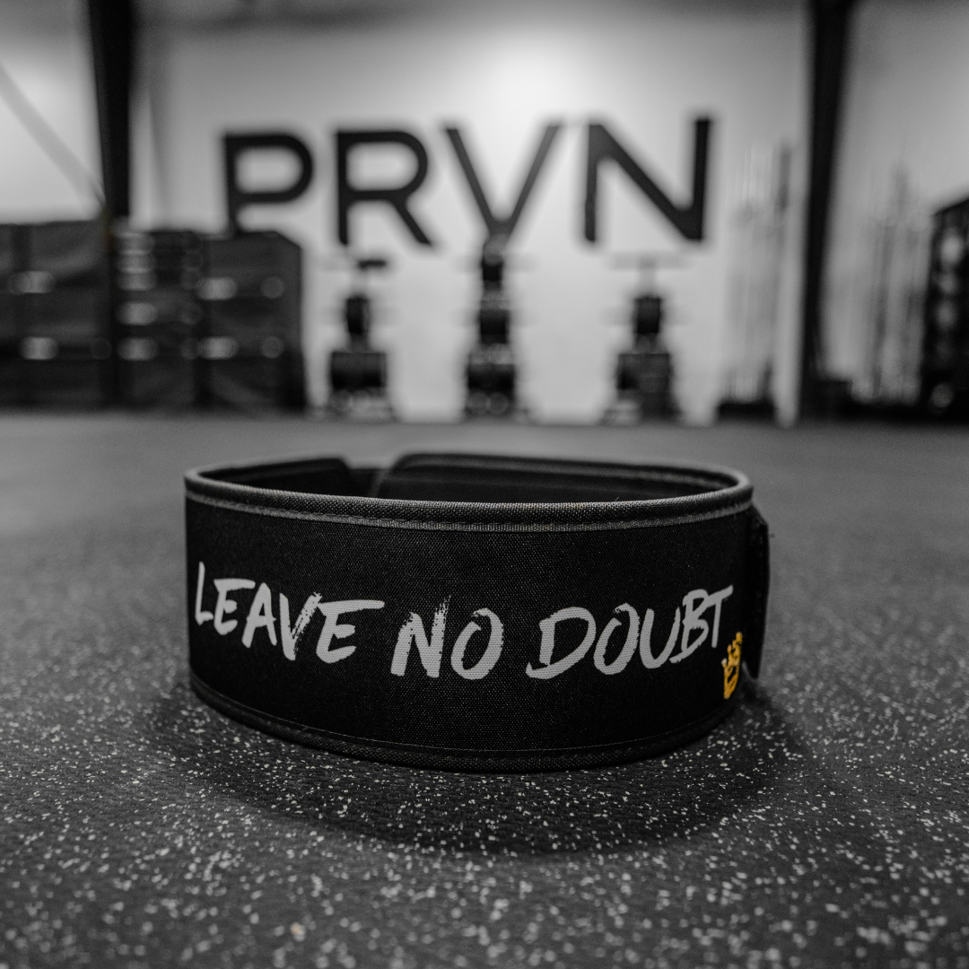 Leave No Doubt by PRVN 4" Weightlifting Belt