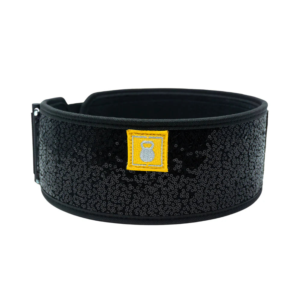 Black Magic (sparkle) 4" Weightlifting Belt