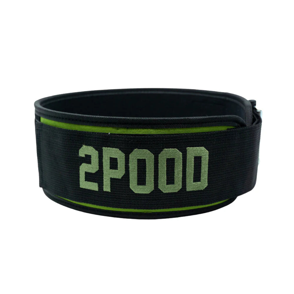 Green Velcro Patch 4" Weightlifting Belt