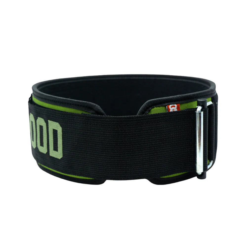 Green Velcro Patch 4" Weightlifting Belt