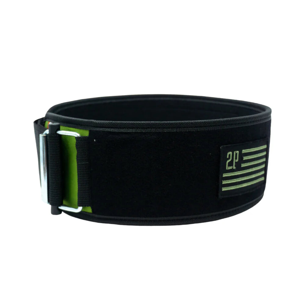 Green Velcro Patch 4" Weightlifting Belt