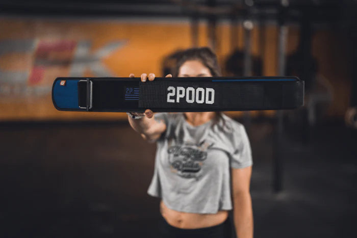 Navy Velcro Patch 4" Weightlifting Belt