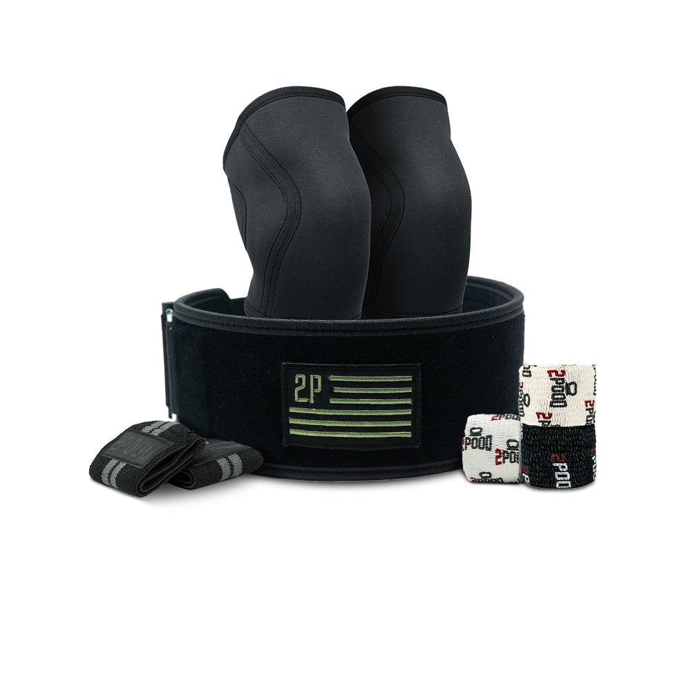 4" Green Velcro Patch Belt Lifting Bundle - 2POOD