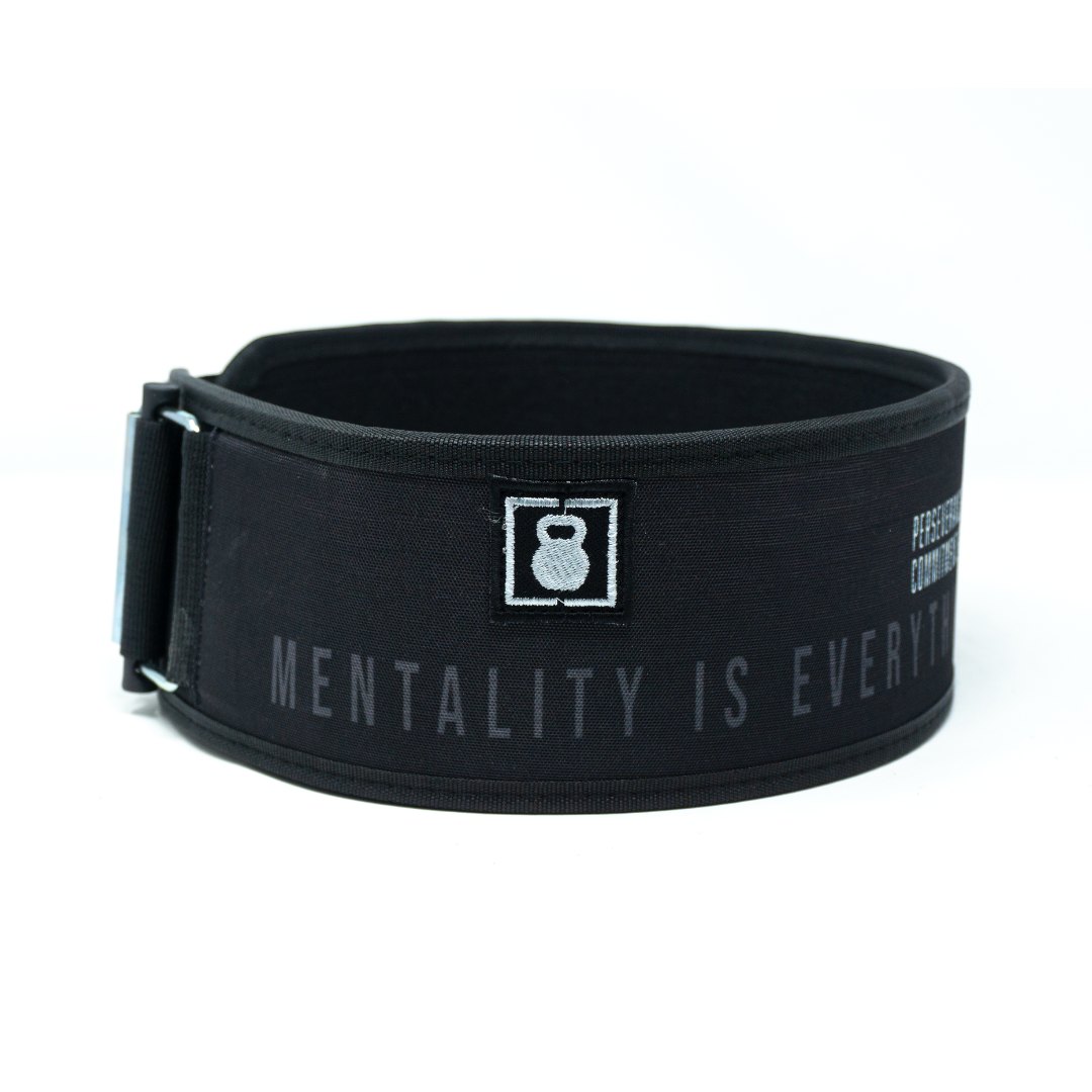 Mentality Is Everything by Craig Richey 4" Weightlifting Belt
