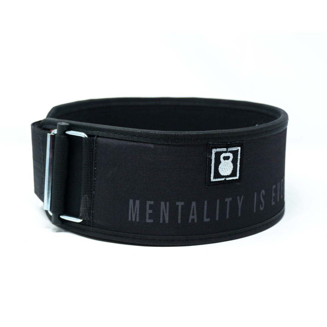 Mentality Is Everything by Craig Richey 4" Weightlifting Belt