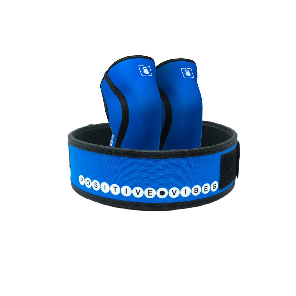 3" Positive Vibes by Alexis Raptis Belt & Knee Sleeves Bundle