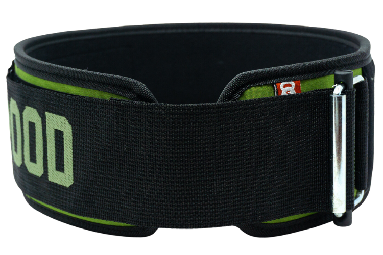 Green Velcro Patch 4&quot; Weightlifting Belt - 2POOD